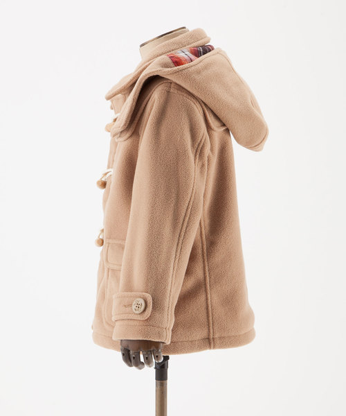 ANY（エニィ）の「【KIDS】フリース＋先染めチェック ダッフルコート（ダッフルコート・キッズ・レッド系/ネイビー系/ベージュ系・130/120/80/90/100/110）」の12枚目の写真