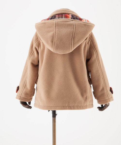 ANY（エニィ）の「【KIDS】フリース＋先染めチェック ダッフルコート（ダッフルコート・キッズ・レッド系/ネイビー系/ベージュ系・130/120/80/90/100/110）」の11枚目の写真