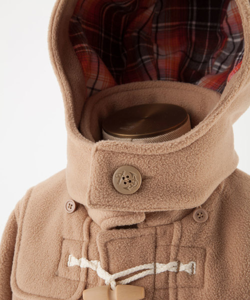 ANY（エニィ）の「【KIDS】フリース＋先染めチェック ダッフルコート（ダッフルコート・キッズ・レッド系/ネイビー系/ベージュ系・130/120/80/90/100/110）」の8枚目の写真