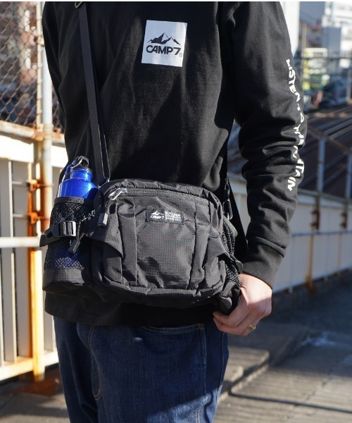 BEN DAVIS（ベンデイビス）の「CAMP7 HIKE WAIST BAG（ボディバッグ/ウエストポーチ・メンズ・ブラック/レッド・FREE）」の9枚目の写真