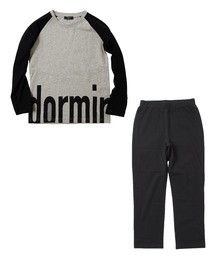 天竺・ロゴプリントラグランルームウエア