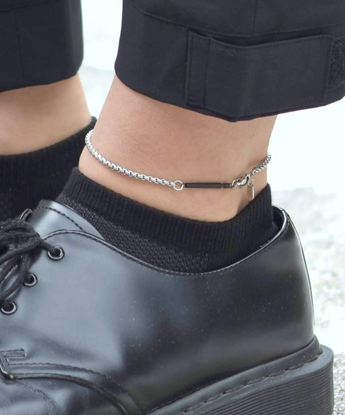 LION HEART（ライオンハート）の「LH-1 slenderyチェーンアンクレット/サージカルステンレス316L（金属アレルギー対応）（アンクレット・メンズ・A/B/C・ONE SIZE）」の4枚目の写真
