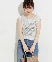natural couture | お花クロシェニット(ベスト)