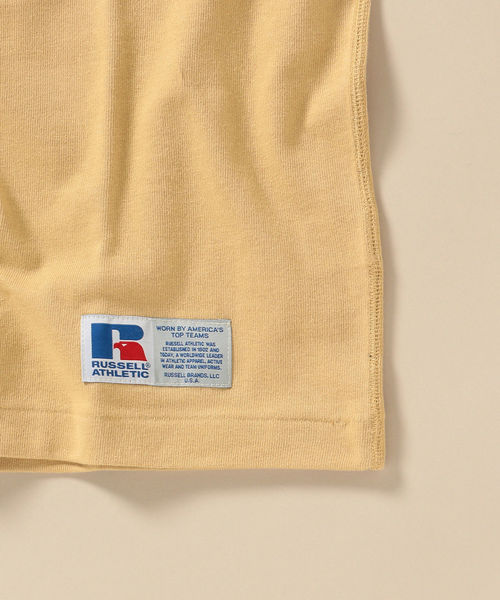 Russell Athletic(ラッセルアスレティック)の「RUSSELL ATHLETIC×SHIPS: 別注 ヘビーオンス ジャージー ヘンリーネック Tシャツ(Tシャツ/カットソー・メンズ・ホワイト/ブラック/ベージュ/ネイビー・SMALL/MEDIUM/LARGE/X-LARGE/XX-LARGE)」の8枚目の写真