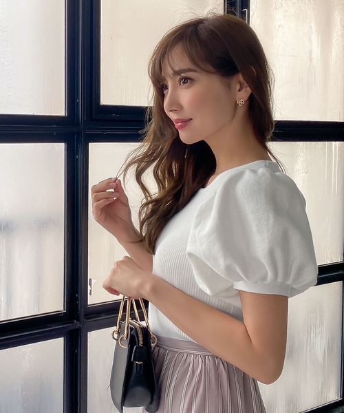 KOBE LETTUCE（コウベレタス）の「サマーリブニットトップス（ニット/セーター・レディース・ブラック/オフホワイト/ターコイズブルー/イエロー/ブルー/ブルー系その他/ピンク系その他/ピンク系その他2/ピンク/ホワイト系その他/ブルー系その他2/イエロー系その他/ピンク系その他3/ブラック系その他/ブルー系その他3/ミント/ライトピンク/ブルー系その他4/グリーン系その他/ネイビー/ホワイト系その他2/ブラック系その他2/ブルー系その他5/ピンク系その他4/イエロー系その他2/ピンク系その他5/ピンク系その他6/イエロー系その他3・1/2/3）」の4枚目の写真