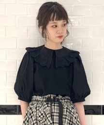 Candy Stripper | LACE COLLAR トップス(シャツ/ブラウス)