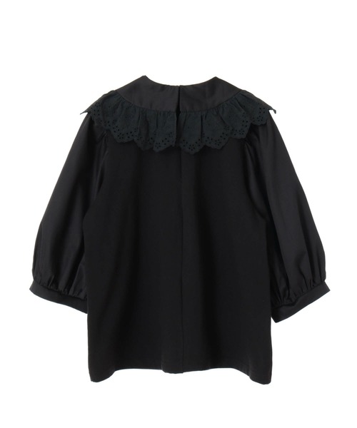 Candy Stripper(キャンディストリッパー)の「LACE COLLAR トップス(シャツ/ブラウス・レディース・オフホワイト/ブラック・2)」の4枚目の写真