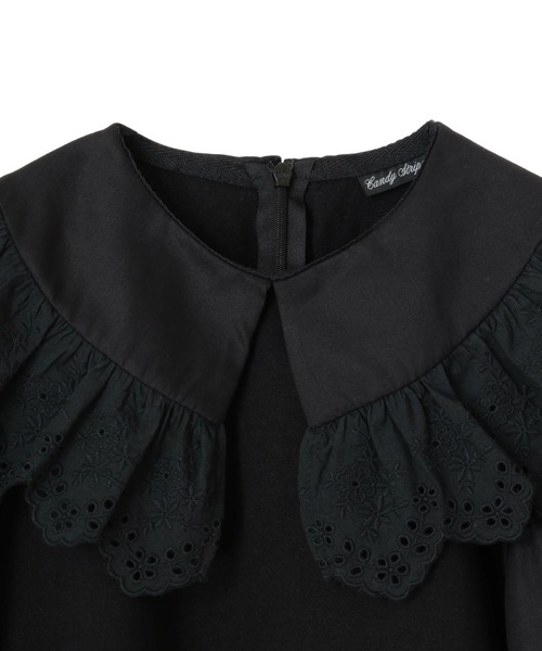 Candy Stripper(キャンディストリッパー)の「LACE COLLAR トップス(シャツ/ブラウス・レディース・オフホワイト/ブラック・2)」の8枚目の写真