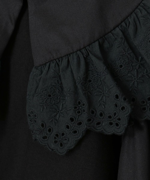 Candy Stripper(キャンディストリッパー)の「LACE COLLAR トップス(シャツ/ブラウス・レディース・オフホワイト/ブラック・2)」の9枚目の写真