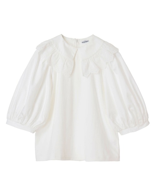 Candy Stripper(キャンディストリッパー)の「LACE COLLAR トップス(シャツ/ブラウス・レディース・オフホワイト/ブラック・2)」の14枚目の写真