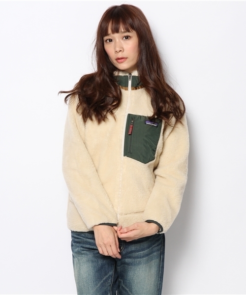BEAMS BOY(ビームスボーイ)の「Patagonia / Kids Retro-X Jacket 14FW(ブルゾン・レディース・ナチュラル/ライトブラウン/ネイビー・LARGE)」の2枚目の写真