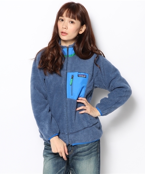 BEAMS BOY(ビームスボーイ)の「Patagonia / Kids Retro-X Jacket 14FW(ブルゾン・レディース・ナチュラル/ライトブラウン/ネイビー・LARGE)」の3枚目の写真