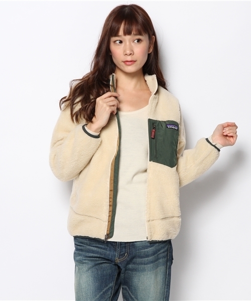 BEAMS BOY(ビームスボーイ)の「Patagonia / Kids Retro-X Jacket 14FW(ブルゾン・レディース・ナチュラル/ライトブラウン/ネイビー・LARGE)」の7枚目の写真