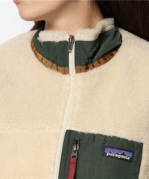 BEAMS BOY(ビームスボーイ)の「Patagonia / Kids Retro-X Jacket 14FW(ブルゾン・レディース・ナチュラル/ライトブラウン/ネイビー・LARGE)」の8枚目の写真