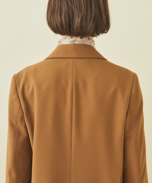 STUDIOUS（ステュディオス）の「【STUDIOUS】ダブルボックスライトジャケット（テーラードジャケット・レディース・オレンジ/ブラウン/ベージュ・2/1）」の7枚目の写真
