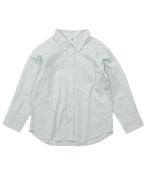 devirock（デビロック）の「オックスフォードシャツ（シャツ/ブラウス・キッズ・ホワイト/ミント・100cm/110cm/150cm/120cm/160cm/130cm/140cm）」の9枚目の写真