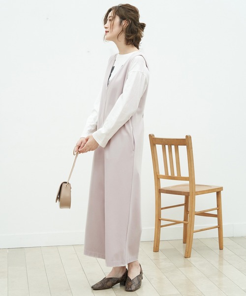 ROPE' PICNIC(ロペピクニック)の「Vネックポンチサロペット(つなぎ/オールインワン・レディース・ブラック/ブラウン系その他2/グリーン系その他2/イエロー系その他3/ライトグレー・40/38)」の18枚目の写真