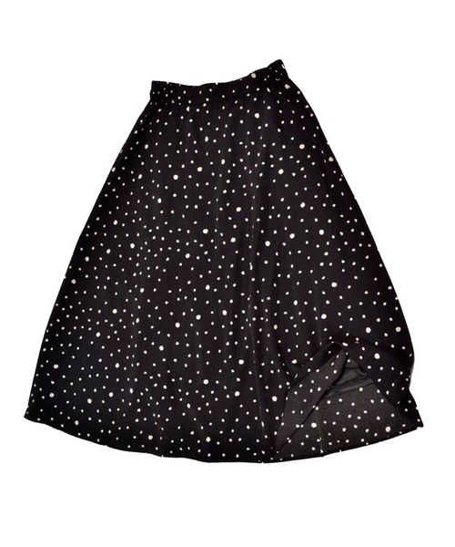 IEDIT（イディット）の「ＩＥＤＩＴ　ヴィンテージライクなプリントフレアースカート（スカート・レディース・ブラック/ブラウン系その他/ブラック系その他/ネイビー・LARGE/MEDIUM/SMALL/X-LARGE/XX-LARGE/XXX-LARGE）」の3枚目の写真