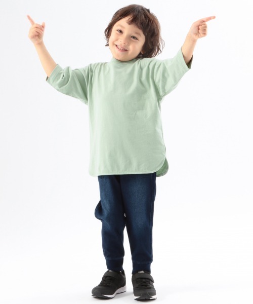 GLOBAL WORK（グローバルワーク）の「【キッズ】DRY/カラーT7分袖/893103（Tシャツ/カットソー・キッズ・ブルー/カーキ/ライトパープル/ホワイト/ブラック/グレー・110cm/100cm/130cm/120cm/140cm）」の17枚目の写真