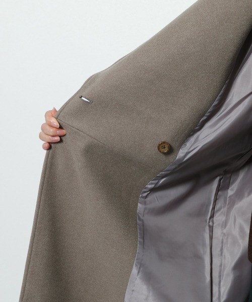 LAKOLE（ラコレ）の「ニットメルトンショールカラーコート / LAKOLE