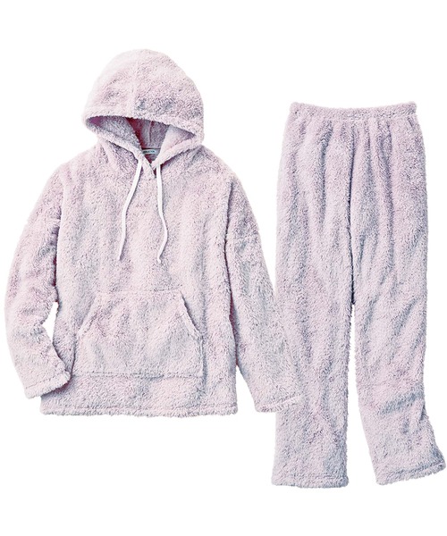 Narue 2点セット☆フリース上下パジャマ＆ボレロ ふわもこ Narue 2点セット☆フリース上下パジャマ＆ボレロ ふわもこ