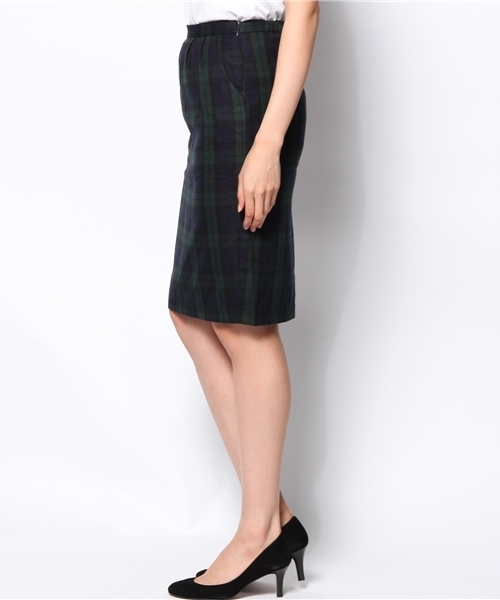 DISCOAT（ディスコート）の「【Discoat】チェックナロースカート（スカート・レディース・レッド/グリーン・ﾌﾘ-）」の6枚目の写真