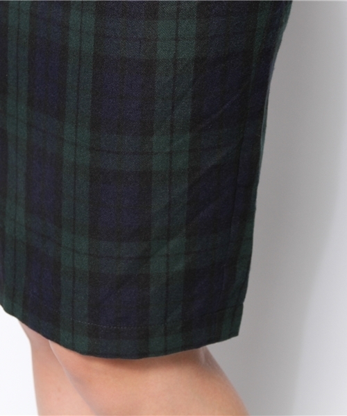 DISCOAT（ディスコート）の「【Discoat】チェックナロースカート（スカート・レディース・レッド/グリーン・ﾌﾘ-）」の11枚目の写真