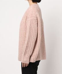 23AW ENCOMING モヘア アルパカ ニット カーディガン ORIGINAL) アーガイルアルパカニットカーディガン (brown