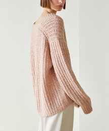 23AW ENCOMING モヘア アルパカ ニット カーディガン ORIGINAL) アーガイルアルパカニットカーディガン (brown