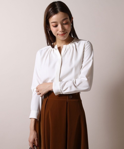 セール スエードノーカラーブラウス シャツ ブラウス Ketty ケティ のファッション通販 Zozotown