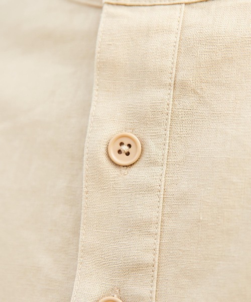 CIAOPANIC TYPY（チャオパニックティピー）の「コットンリネンプルオーバーシャツ（シャツ/ブラウス・メンズ・オフホワイト/オリーブ/ベージュ・マルチサイズ）」の19枚目の写真