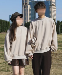 PairPair | 袖ボリュームスエードプルオーバー(ユニセックス)(Tシャツ/カットソー)