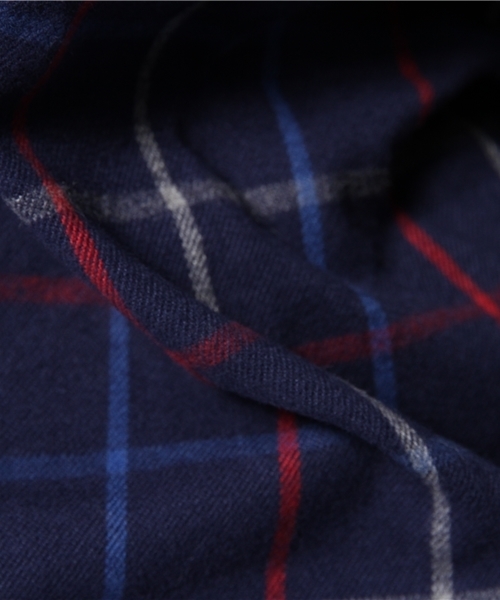 NANO universe(ナノユニバース)の「【GINGER12月号掲載】 Lee/別注チェックシャツ(シャツ/ブラウス・レディース・ネイビー/レッド/ブラック/グレー・FREE)」の10枚目の写真