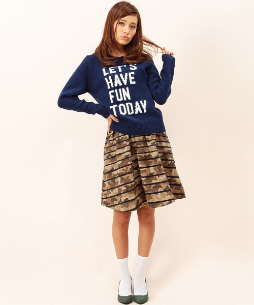 B:MING by BEAMS(ビーミングバイビームス)の「□B ビーミング by ビームス / 迷彩シリーズスカート(スカート・レディース・ベージュ/オリーブ・ONE SIZE)」の12枚目の写真