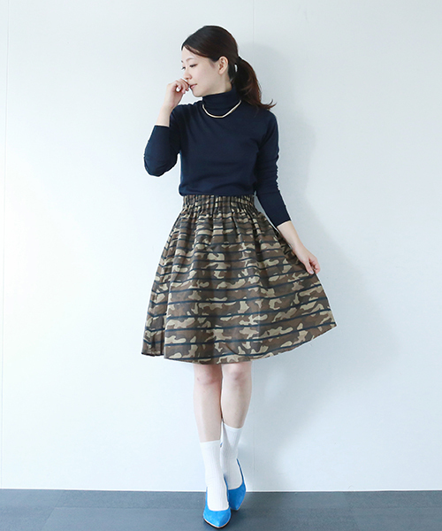 B:MING by BEAMS(ビーミングバイビームス)の「□B ビーミング by ビームス / 迷彩シリーズスカート(スカート・レディース・ベージュ/オリーブ・ONE SIZE)」の15枚目の写真