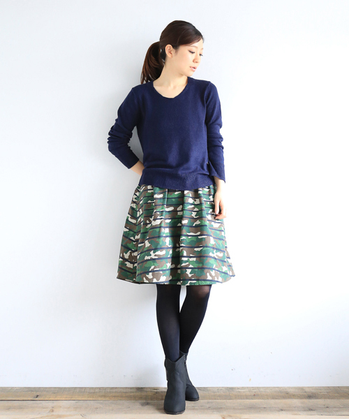 B:MING by BEAMS(ビーミングバイビームス)の「□B ビーミング by ビームス / 迷彩シリーズスカート(スカート・レディース・ベージュ/オリーブ・ONE SIZE)」の17枚目の写真