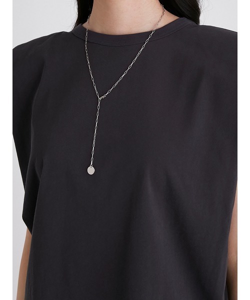 Mila Owen（ミラオーウェン）の「肩パットノースリカットトップス（Tシャツ/カットソー・レディース・イエロー/チャコールグレー/ホワイト/ベージュ系その他・0/1）」の8枚目の写真