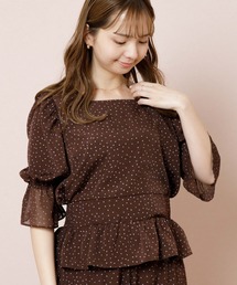 flower | クラシックドットブラウス(シャツ/ブラウス)