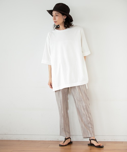 ❇️美品❇️フィットミーモア チュニック EL チュールドッキングカットチュニック(80cm アイボリー): キッズ