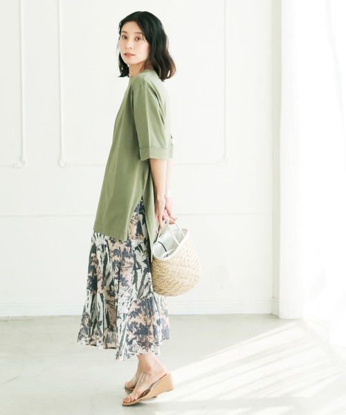 ❇️美品❇️フィットミーモア チュニック EL チュールドッキングカットチュニック(80cm アイボリー): キッズ