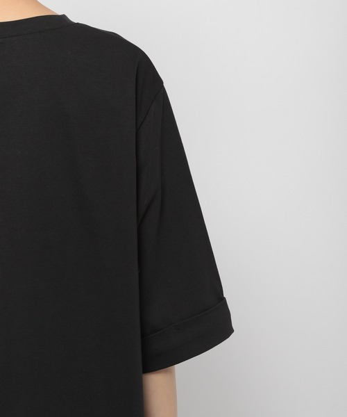 LEPSIM(レプシィム)の「マルチキノウチュニック 928025(Tシャツ/カットソー・レディース・ブラック/ブラウン/レッド/オフホワイト/カーキ/ピンク/グリーン/キャメル・FREE)」の11枚目の写真