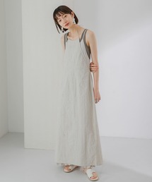 KBF | 刺繍エプロンワンピース(ワンピース)