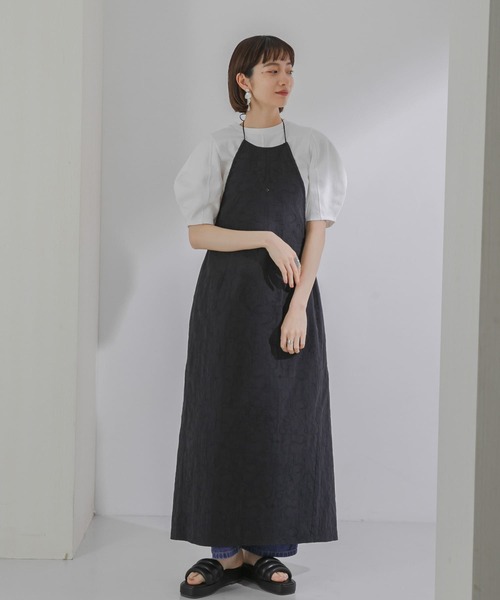 KBF（ケイビーエフ）の「刺繍エプロンワンピース（ワンピース・レディース・ネイビー/オレンジ系その他/ライトベージュ・ONE）」の13枚目の写真