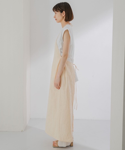 KBF（ケイビーエフ）の「刺繍エプロンワンピース（ワンピース・レディース・ネイビー/オレンジ系その他/ライトベージュ・ONE）」の15枚目の写真