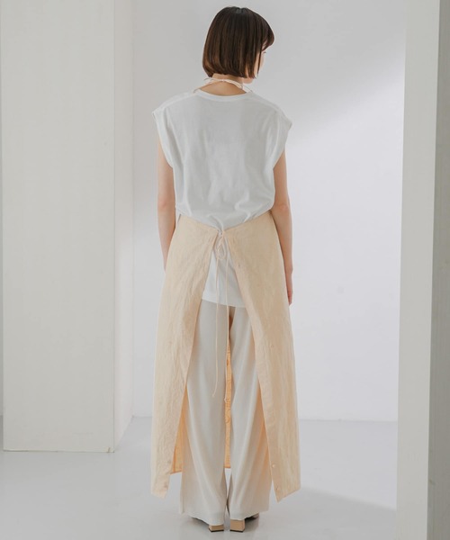 KBF（ケイビーエフ）の「刺繍エプロンワンピース（ワンピース・レディース・ネイビー/オレンジ系その他/ライトベージュ・ONE）」の16枚目の写真