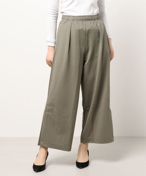 YECCA VECCA（イェッカヴェッカ）の「・イージースリットパンツ＊（その他パンツ・レディース・ネイビー/ダークブラウン/カーキ・FREE）」の7枚目の写真