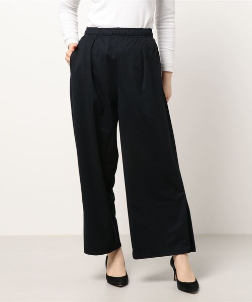 YECCA VECCA（イェッカヴェッカ）の「・イージースリットパンツ＊（その他パンツ・レディース・ネイビー/ダークブラウン/カーキ・FREE）」の8枚目の写真