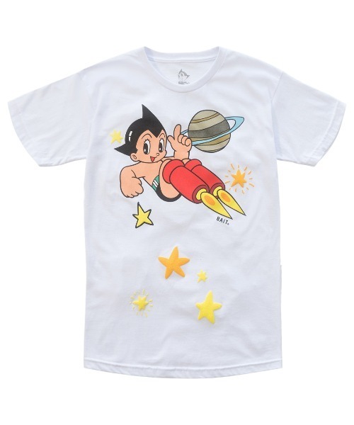 BAIT（ベイト）の「【2105_ASB】ASTRO BOY STARS TEE 215-ASB-TEE-005（Tシャツ/カットソー・メンズ・ホワイト・LARGE/XX-LARGE/X-LARGE/MEDIUM）」の4枚目の写真