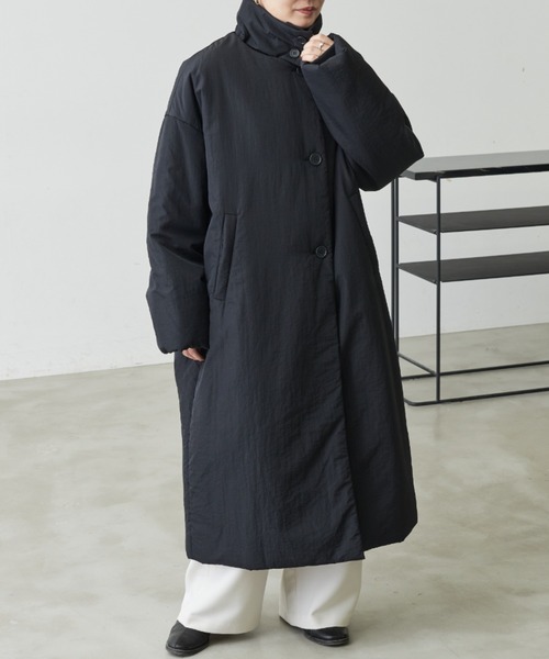 セール】3WAY中綿オーバーサイズコート / 襟取り外し可能（ダウン