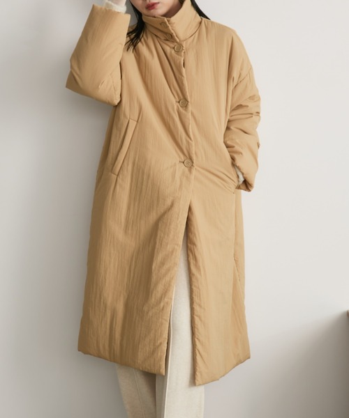 3WAY中綿オーバーサイズコート / 襟取り外し可能（ダウンジャケット